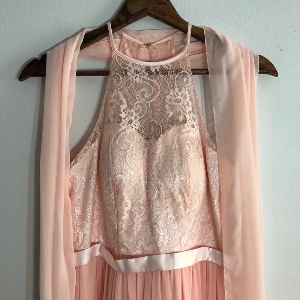 Vintage light pink formal gown - Size XS